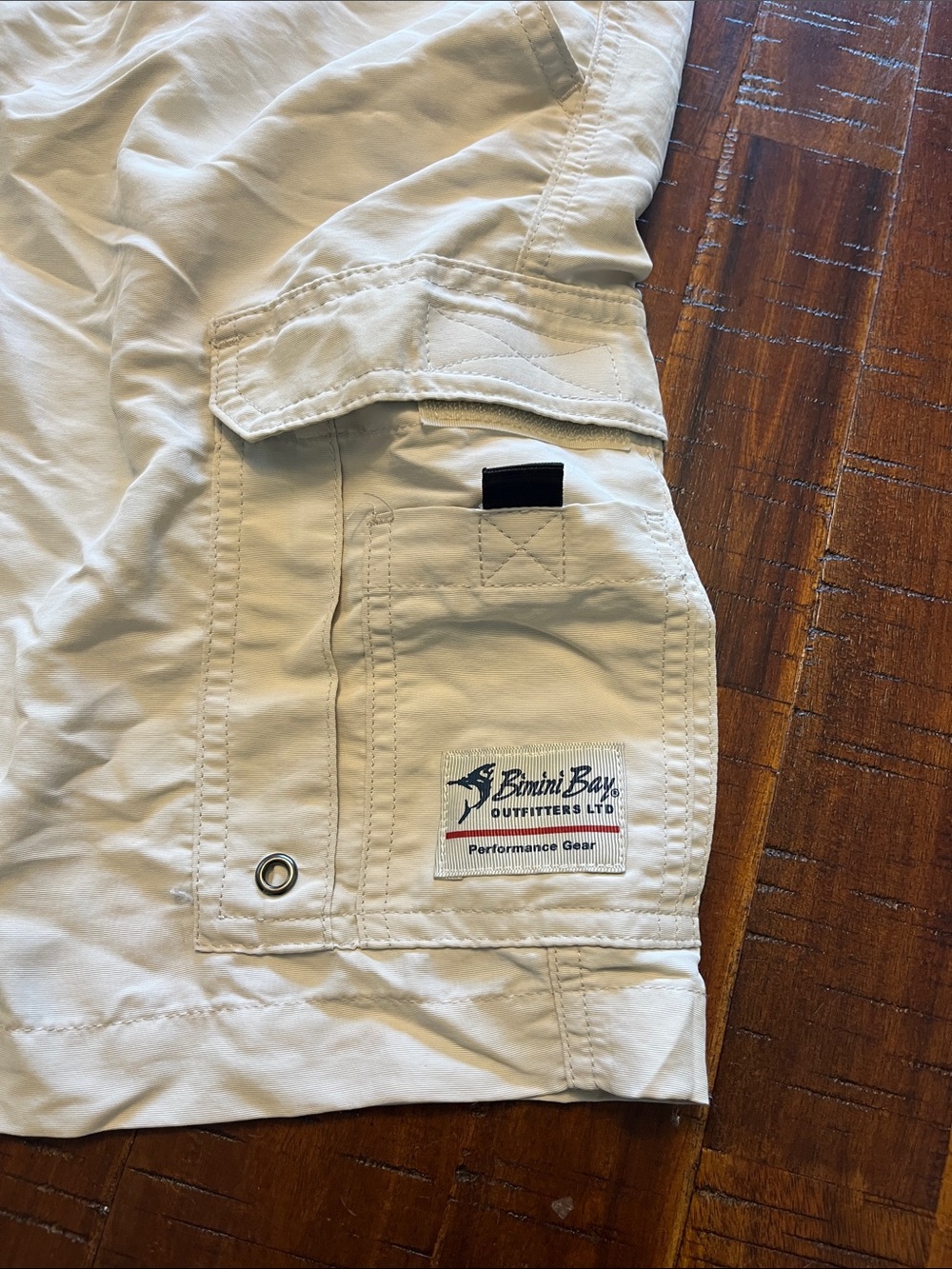 Bimini Bay Men’s Cream Cargo Shorts - Performance Fishing Shorts